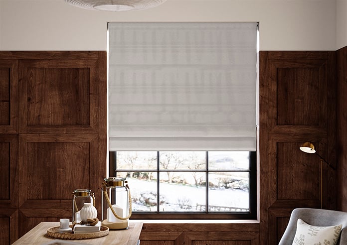 Lucerne Faux Silk, Champagne Mist - Twist&Fit Roman Blind - Image 3